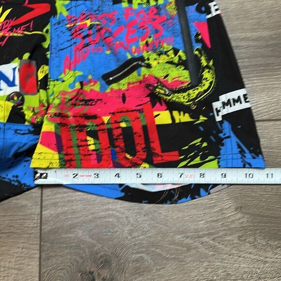 Bang Miami‎ 2.5” Graffiti Lined Multicolor Swim Trunks Board Shorts Size Small - Picture 13 of 13